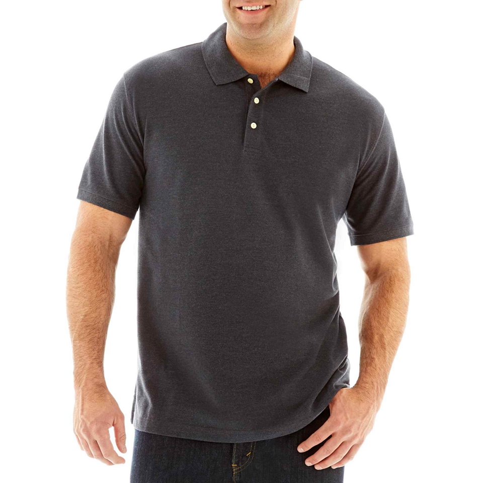 THE FOUNDRY SUPPLY CO. The Foundry Supply Co. Short Sleeve Piqué Polo Shirt Big