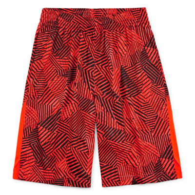 boys orange basketball shorts