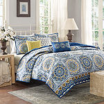 Madison Park Moraga 6-pc. Quilted Coverlet Set