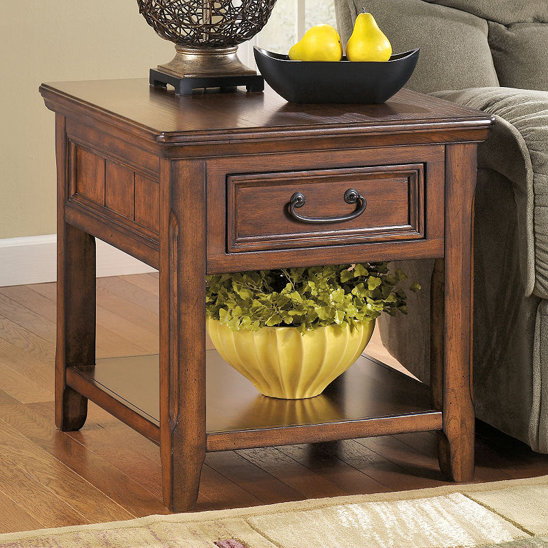 Signature Design by Ashley Woodboro Rectangular End Table