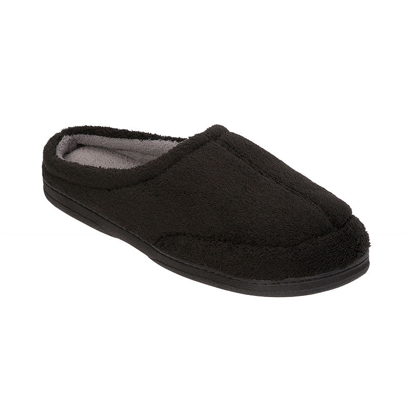 Dearfoams Clog Slippers - Black - Size Small - Male - Adult - Black