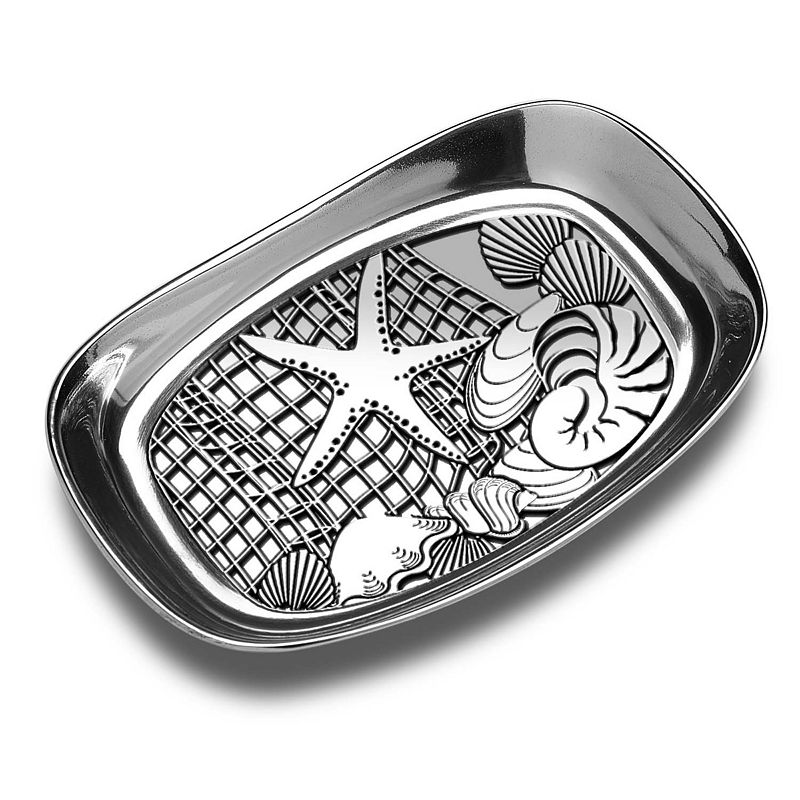 Wilton Armetale Sea Shore Serving Tray, Silver