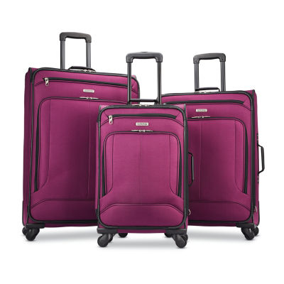 american tourister pink suitcase