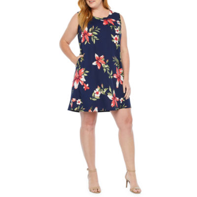 floral shift dress sleeveless