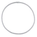 Womens 1/2 CT. T.W. Genuine White Diamond Sterling Silver Tennis Necklaces