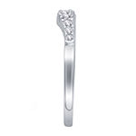 Womens 1/2 CT. T.W. Genuine White Diamond 14K White Gold Ring Enhancer