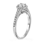Womens 1 1/2 CT. T.W. White Cubic Zirconia Sterling Silver Engagement Ring