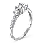 Womens 2 1/4 CT. T.W. White Cubic Zirconia Sterling Silver Promise Ring