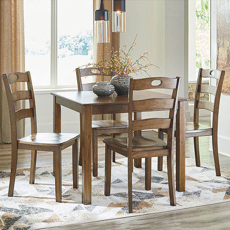 Signature Design by Ashley® Hazelteen 5-Piece Square Table Dining Set