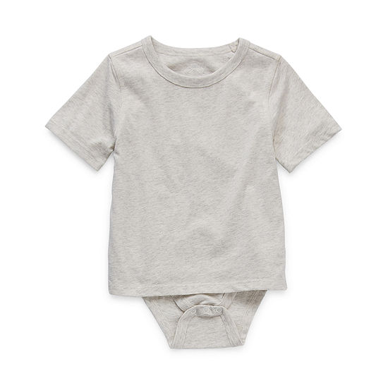 Thereabouts Toddler Boys Crew Neck Short Sleeve Adaptive Bodysuit