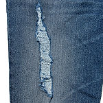 Arizona Boyfriend Fit Destructed Jeans-Juniors