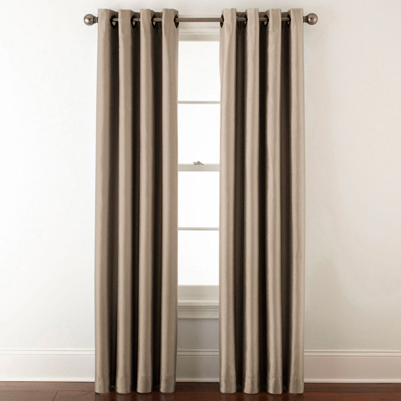Royal Velvet Plaza Grommet-Top Lined Blackout Curtain Panel, 50