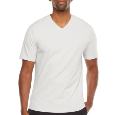 Stylus Mens Stretch Pima Cotton V Neck Short Sleeve T-Shirt - JCPenney
