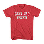Best Dad Ever Mens Crew Neck Short Sleeve Regular Fit Graphic T-Shirt
