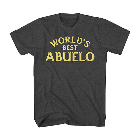 Worlds Best Abuelo Mens Crew Neck Short Sleeve Regular Fit Graphic T-Shirt