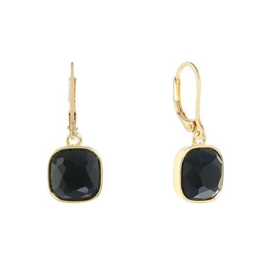 Monet Jewelry 1 Pair Simulated Pearl Drop Earrings, Color: Black - JCPenney