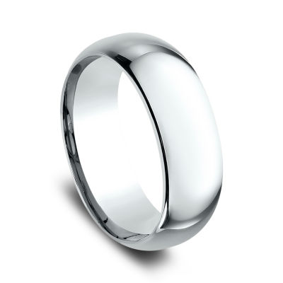 Mens 29K White Gold 29MM Comfort-Fit Wedding Band - JCPenney