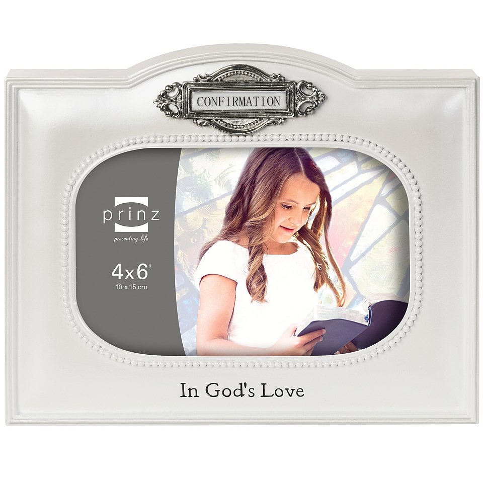 Count Your Blessings 4x6 Picture Frame Confirmation, White