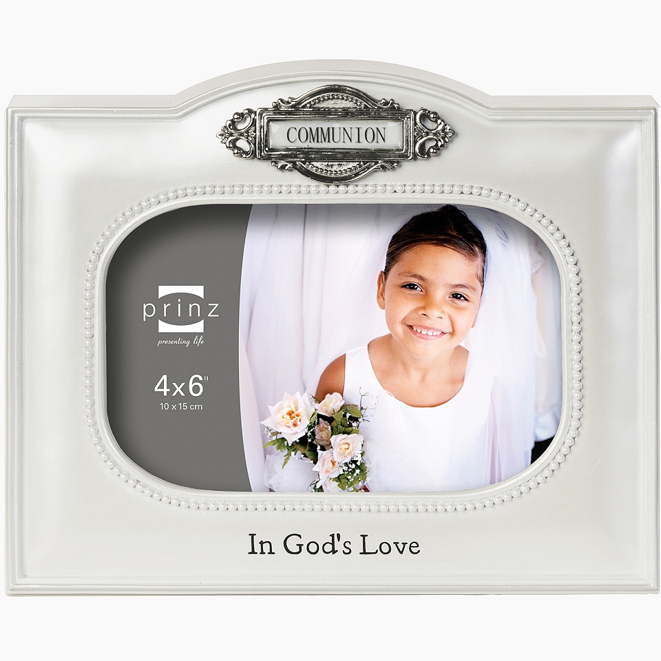 Count Your Blessings 4x6 Picture Frame Communion, White