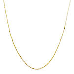 Made in Italy 14K Gold Solid Box Chain Necklace