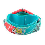 Disney Girls Green and Red Ariel and Flounder Time Teacher Strap Watch W002906