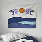Home Expressions Prismatic 36x40 Moon Shapes With Embroidery Tapestry