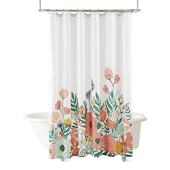 Home Expressions Fl Border Shower, Juicy Couture Shower Curtains