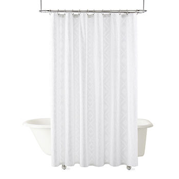 Cotton Clip Jacquard Shower Curtain, Juicy Couture Shower Curtains