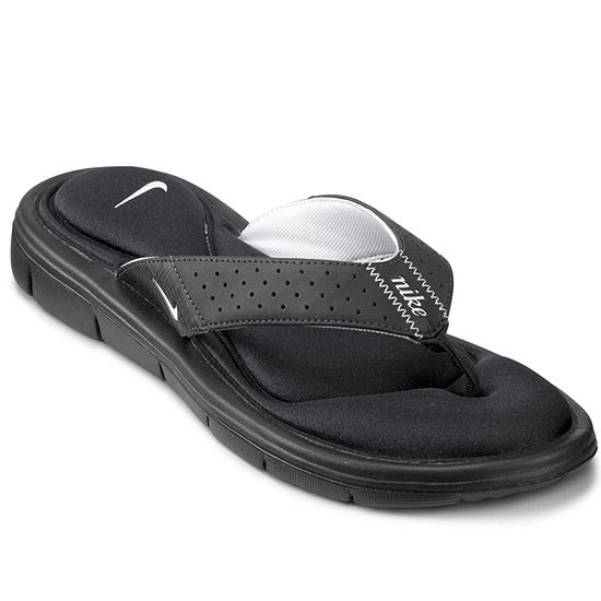 Nike Ultra Comfort Thong Womens Sandals, Color: Black/white 011 - JCPenney