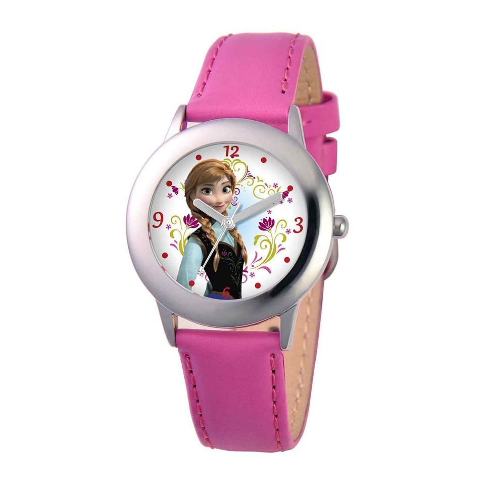 Disney Frozen Anna Strap Pink Strap Watch, Girls