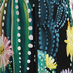 Decorative Cactus Fest Print Zip Cover Square Outdoor Pillow