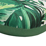 Bench Seat Green Floral Print Patio Seat Cushion