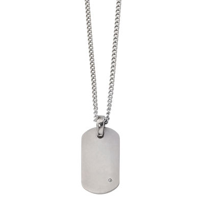 mens titanium dog tag necklace
