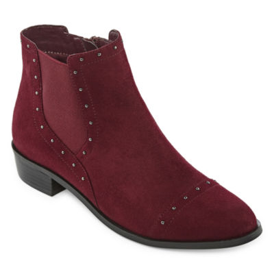 liz claiborne womens eastriver booties block heel
