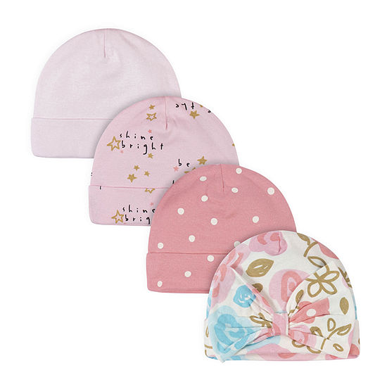 Gerber Baby Girls 4-pc. Baby Hat