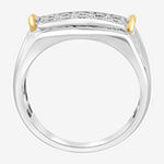 Effy  Mens 1 1/5 CT. T.W. Genuine White Diamond 14K Two Tone Gold Fashion Ring