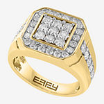 Effy  Mens 1 7/8 CT. T.W. Genuine White Diamond 14K Gold Fashion Ring