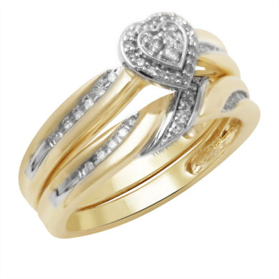 1/5 CT. T.W. Diamond 10K Two-Tone Engagement Ring - JCPenney