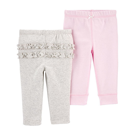 Carter's Baby Girls 2-pc. Tapered Pull-On Pants