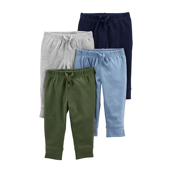 Carter's Baby Boys 4-pc. Mid Rise Cuffed Pull-On Pants