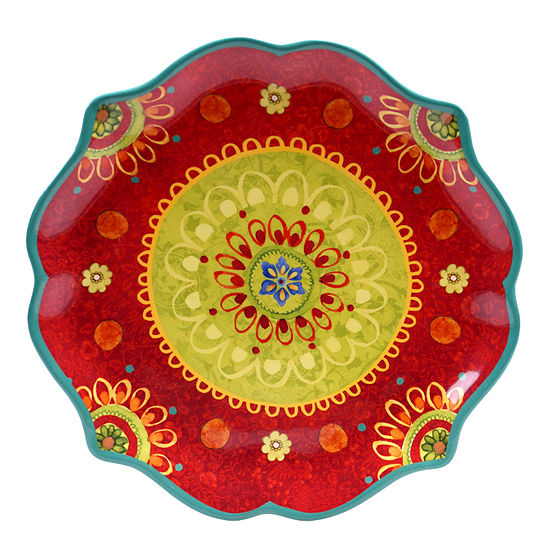 Certified International Tunisian Sunset Round Platter