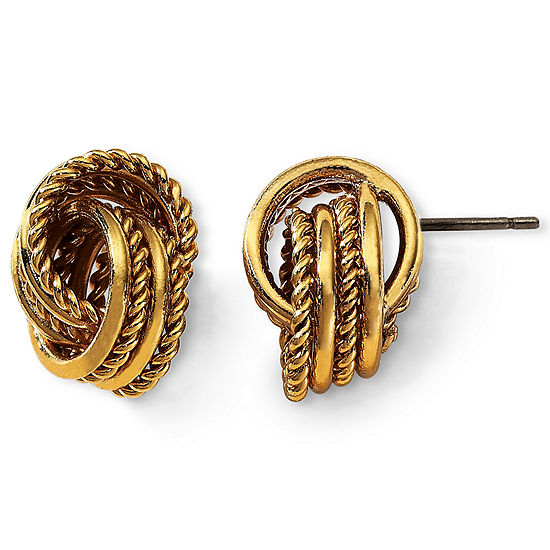 Monet® Gold-Tone Knot Earrings