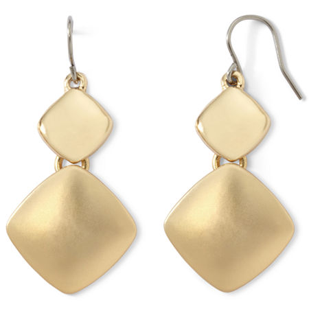 Liz Claiborne Gold-tone Double-drop Earrings – Dynaloo