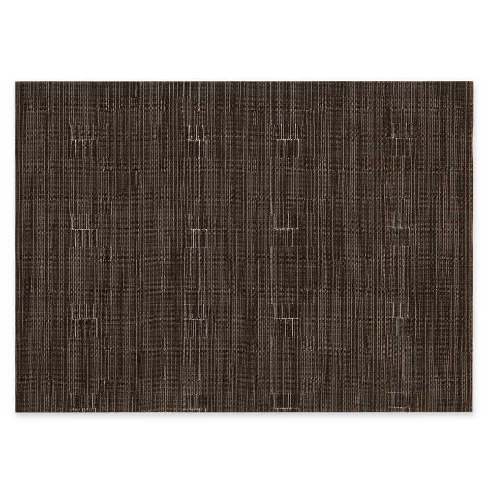 Textiline Finesse Placemat Set of 4, Chocolate (Brown)