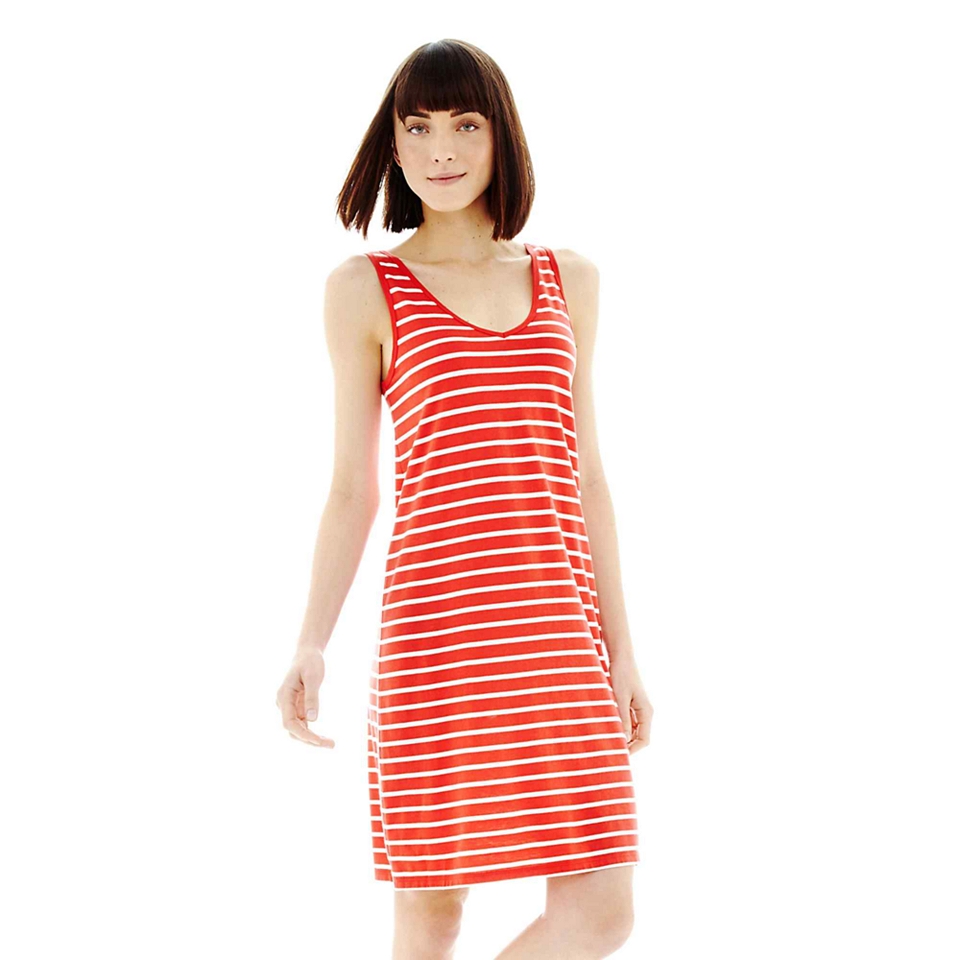 JOE FRESH Joe Fresh Sleeveless Striped Dress, Red