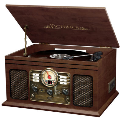 Victrola VTA 200B Wooden 6 In 1 Nostalgic Classic Turntable with