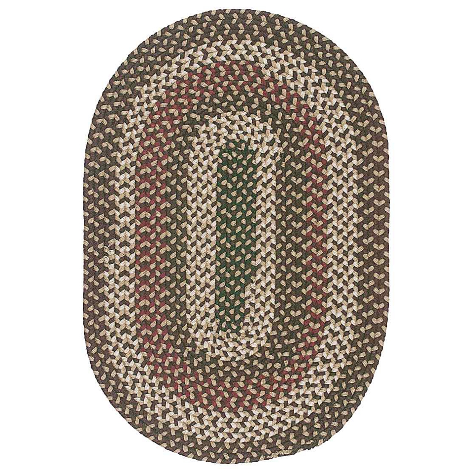 Brook Farm Reversible Braided Indoor/Outdoor Oval Rugs, Natural Earth