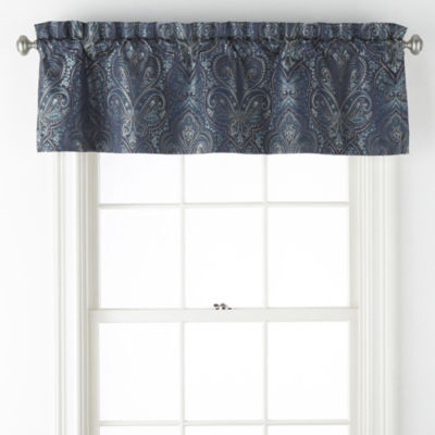 Jcpenney Home Glenwood Rod Pocket Tailored Valance Color Teal