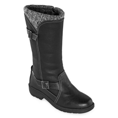 Totes Womens Abigail Waterproof Insulated Winter Boots Block Heel ...