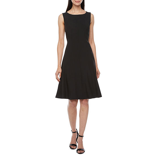 Black Label by Evan-Picone Sleeveless Fit & Flare Dress-JCPenney, Color ...
